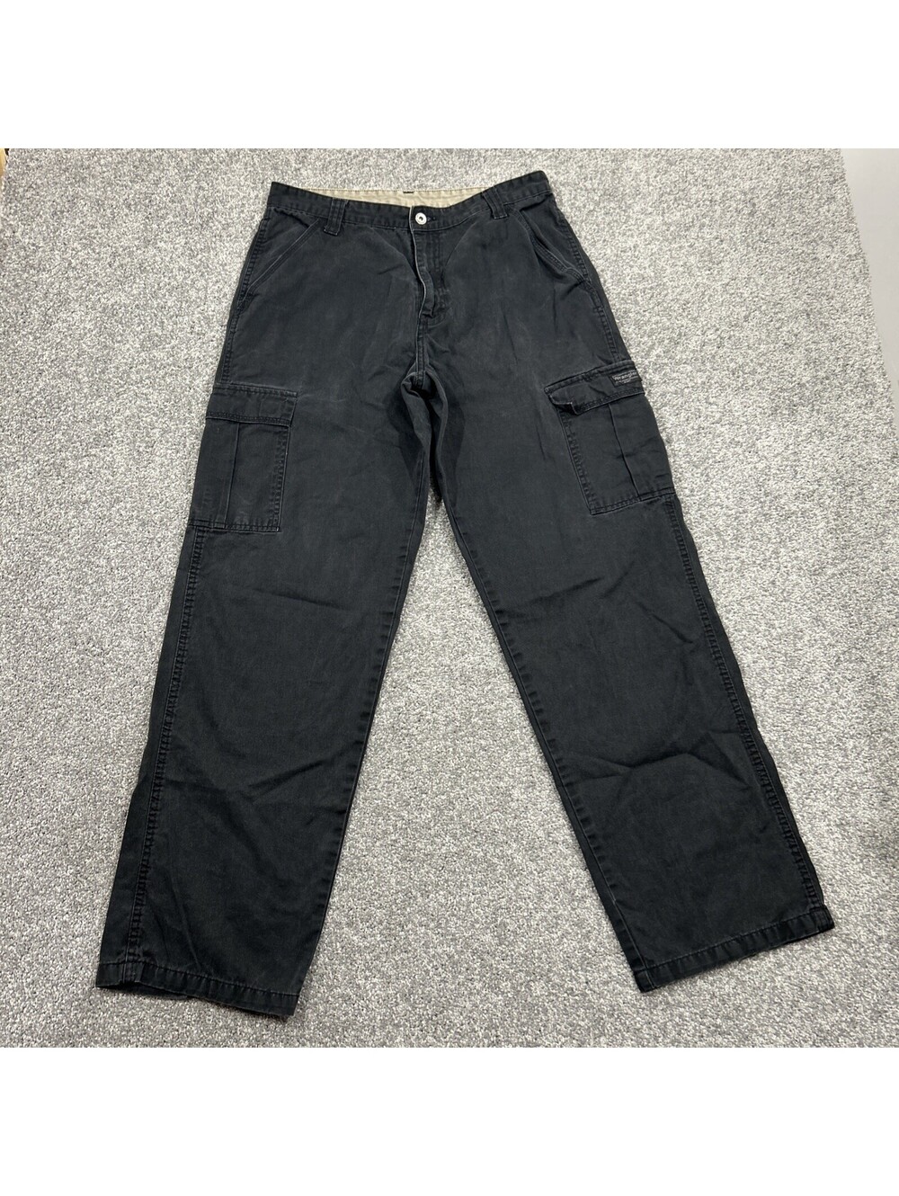 Wrangler Men’s Black Cargo Pants 32x32 Casual Workwear